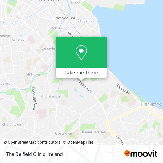 The Belfield Clinic map