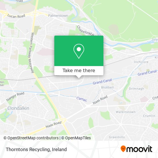 Thorntons Recycling map