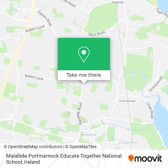 Malahide Portmarnock Educate Together National School map