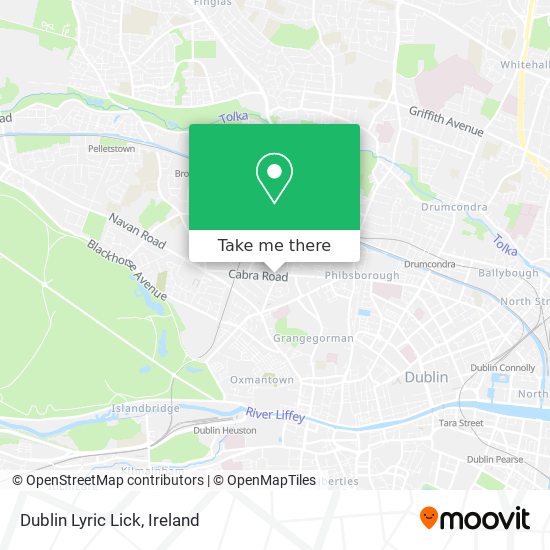 Dublin Lyric Lick map