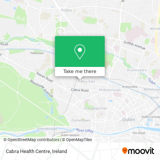 Cabra Health Centre map
