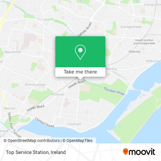 Top Service Station map