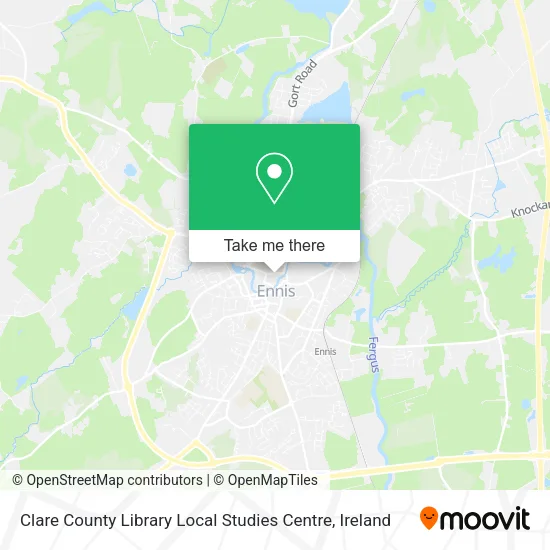 Clare County Library Local Studies Centre map