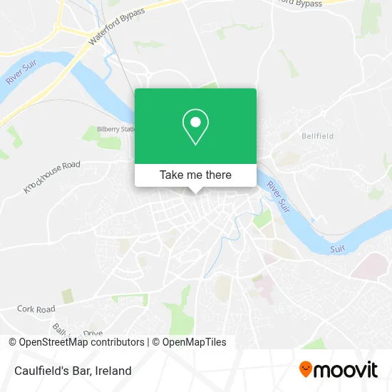 Caulfield's Bar map