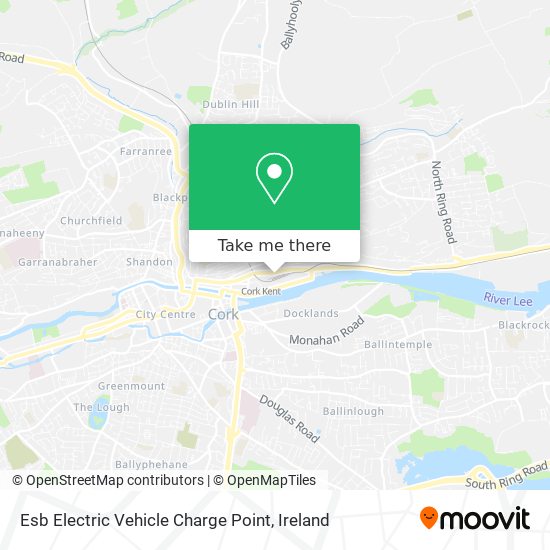 Esb Electric Vehicle Charge Point map