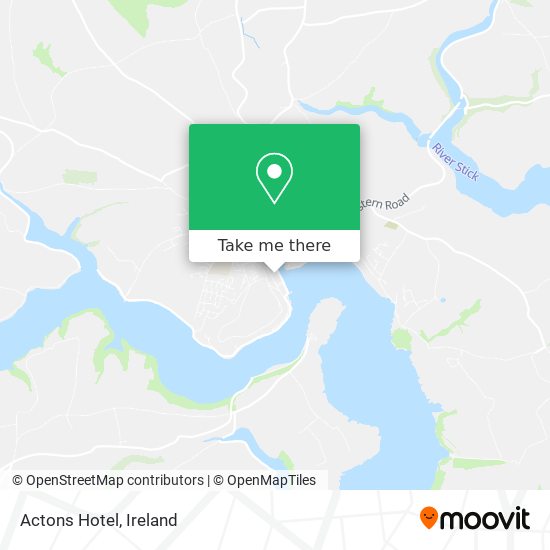 Actons Hotel map