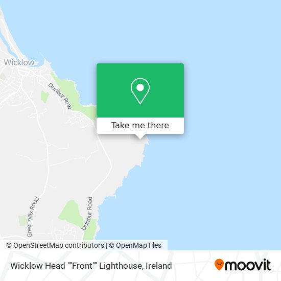 Wicklow Head ""Front"" Lighthouse map
