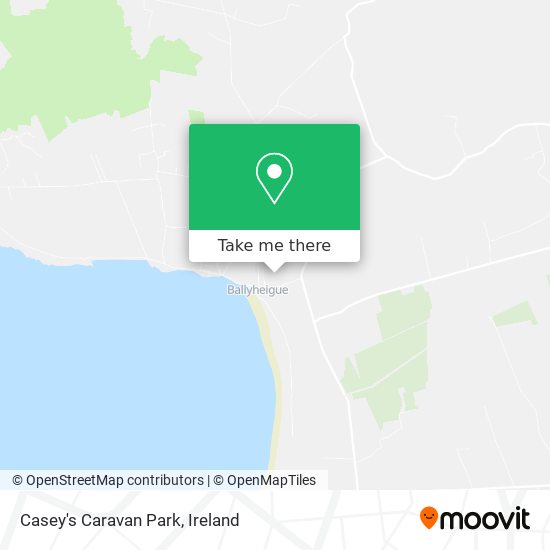 Casey's Caravan Park map