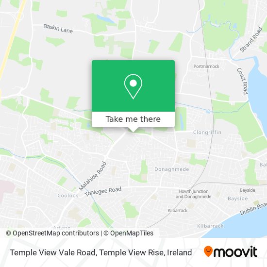 Temple View Vale Road, Temple View Rise map