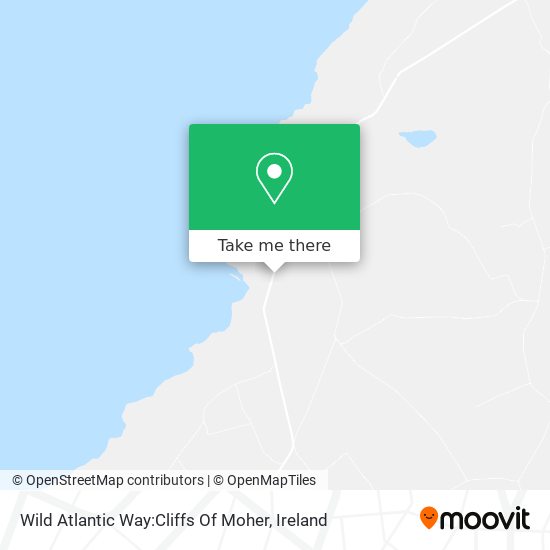 Wild Atlantic Way:Cliffs Of Moher map