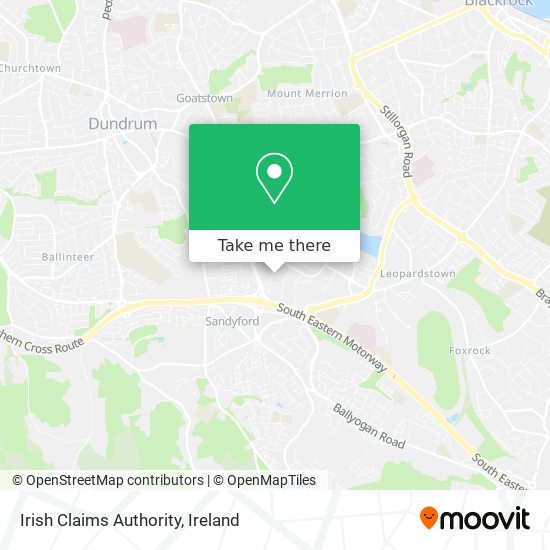 Irish Claims Authority map