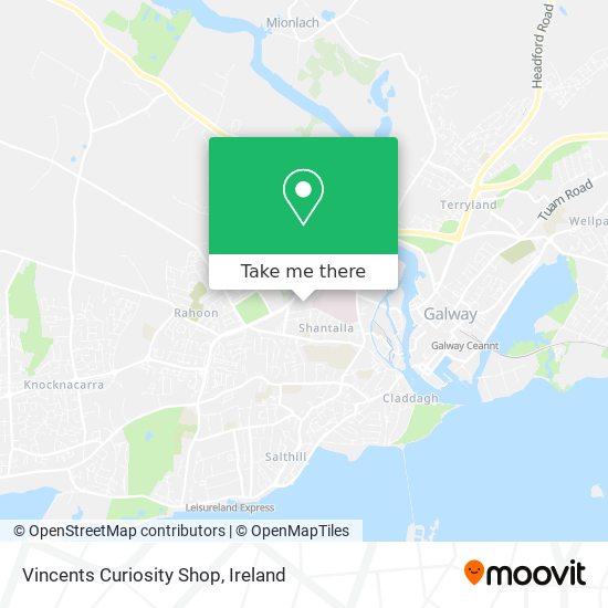 Vincents Curiosity Shop map