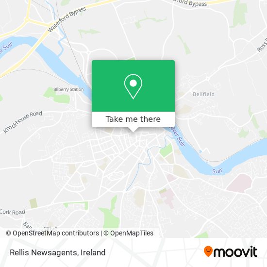 Rellis Newsagents map