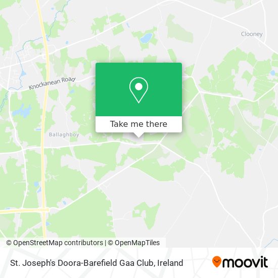 St. Joseph's Doora-Barefield Gaa Club map