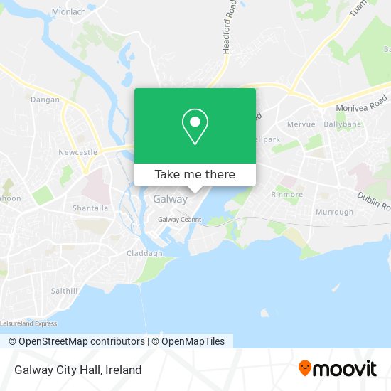 Galway City Hall map