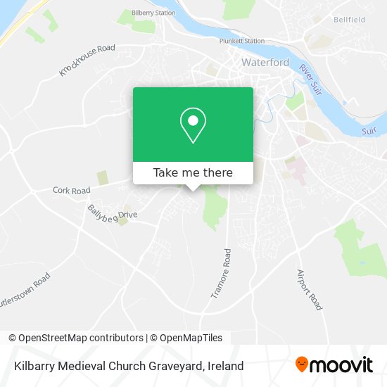 Kilbarry Medieval Church Graveyard map