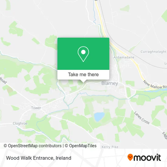 Wood Walk Entrance map