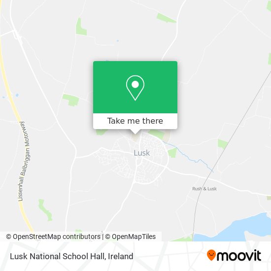 Lusk National School Hall map