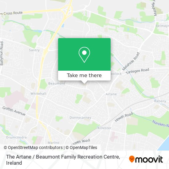 The Artane / Beaumont Family Recreation Centre map