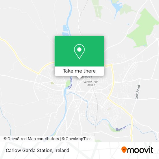 Carlow Garda Station map