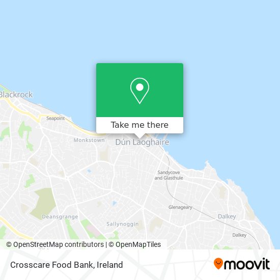 Crosscare Food Bank map