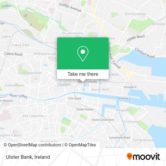 Ulster Bank map