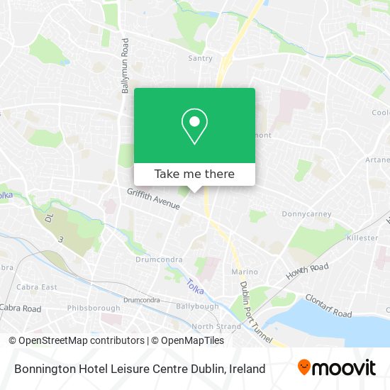 Bonnington Hotel Leisure Centre Dublin map