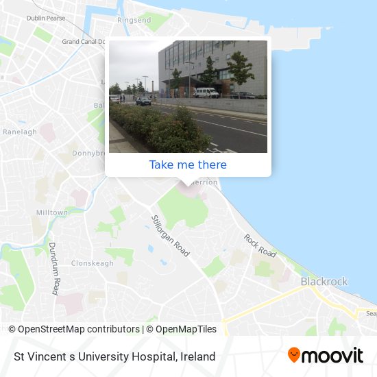 St Vincent s University Hospital map