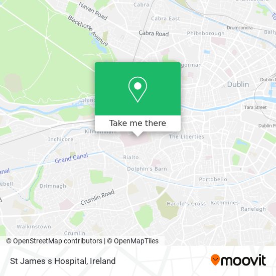 St James s Hospital map