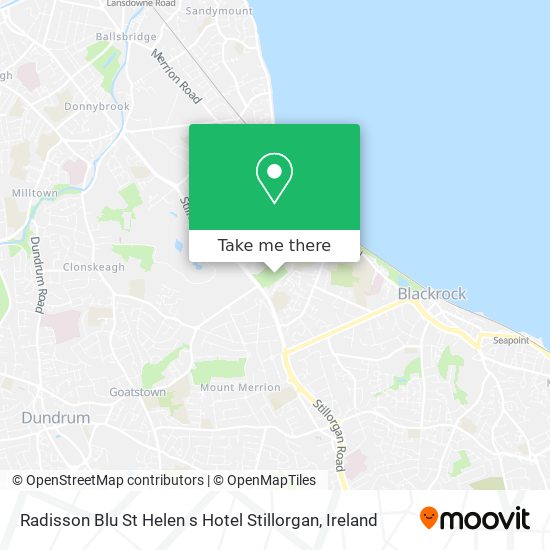 Radisson Blu St Helen s Hotel Stillorgan map
