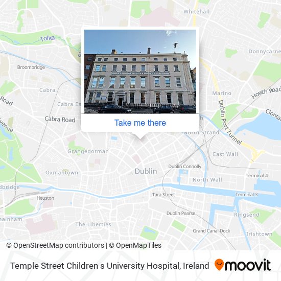 Temple Street Children s University Hospital map