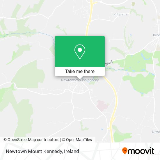 Newtown Mount Kennedy map