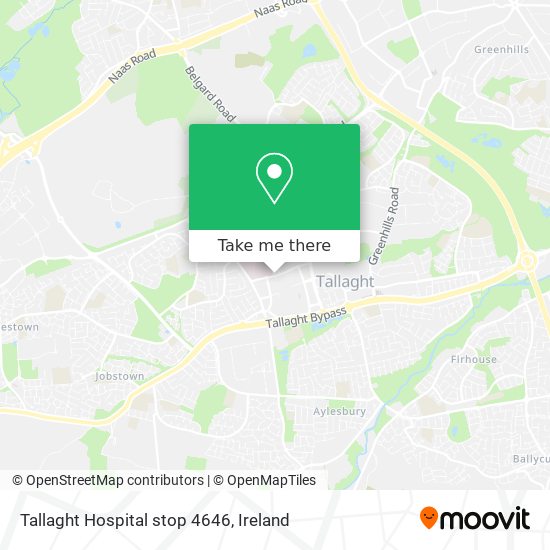 Tallaght Hospital stop 4646 map