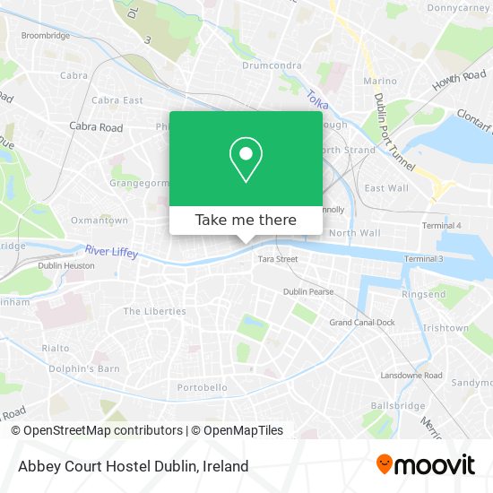 Abbey Court Hostel Dublin map