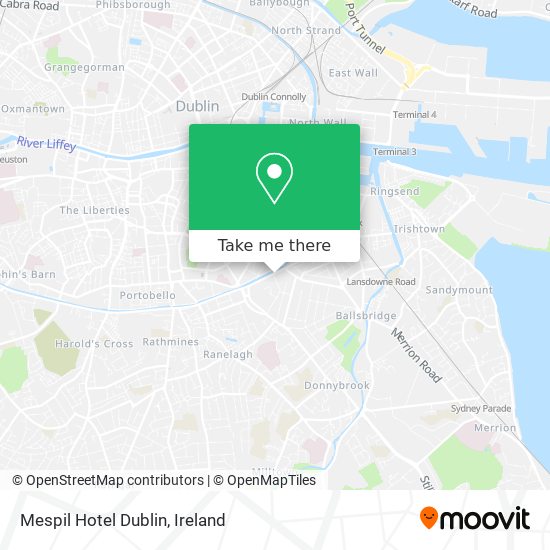 Mespil Hotel Dublin map