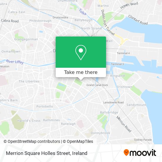 Merrion Square Holles Street map