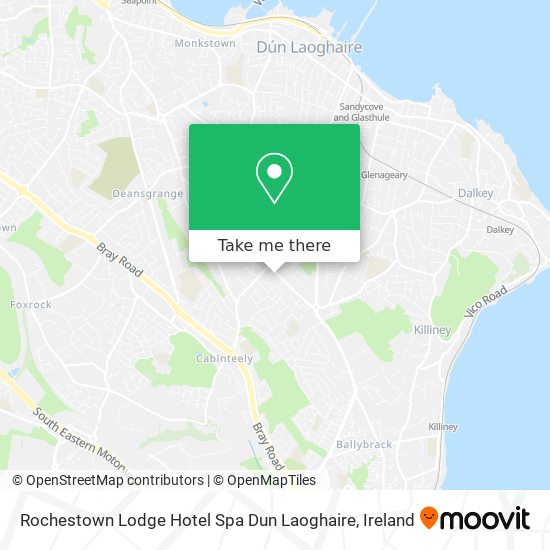 Rochestown Lodge Hotel Spa Dun Laoghaire map