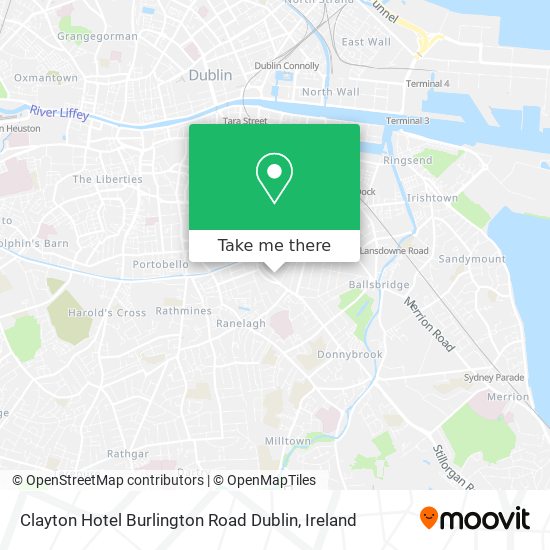 Clayton Hotel Burlington Road Dublin map