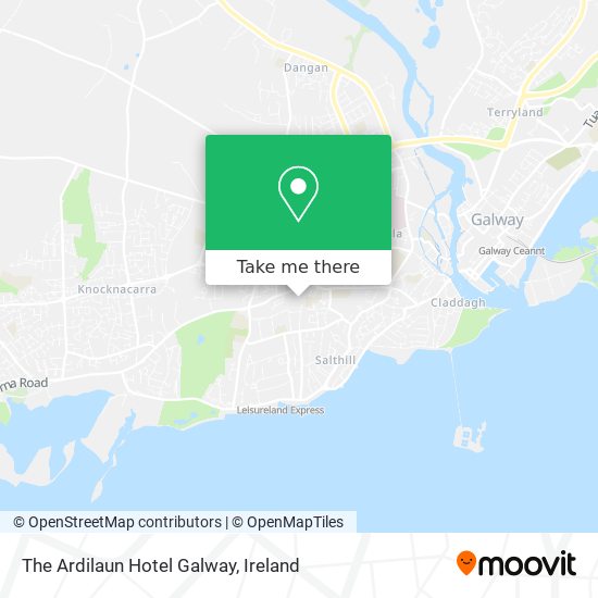 The Ardilaun Hotel Galway map