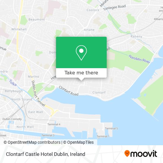 Clontarf Castle Hotel Dublin map