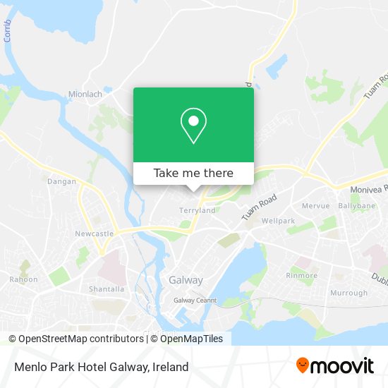 Menlo Park Hotel Galway map