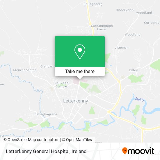 Letterkenny General Hospital map
