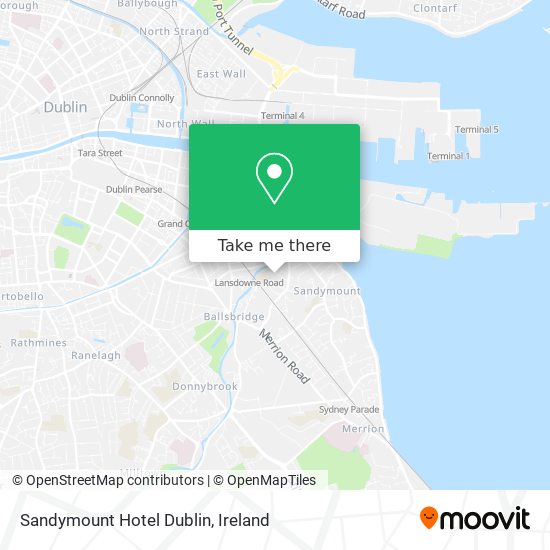 Sandymount Hotel Dublin map