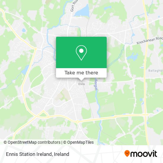 Ennis Station Ireland map