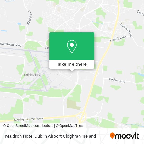 Maldron Hotel Dublin Airport Cloghran map
