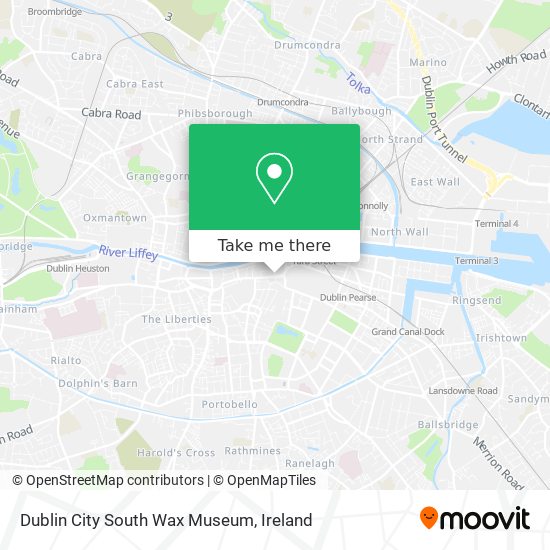 Dublin City South Wax Museum map