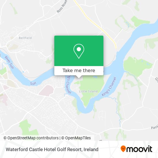 Waterford Castle Hotel Golf Resort map