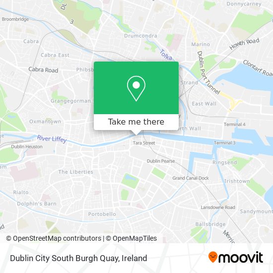 Dublin City South Burgh Quay map