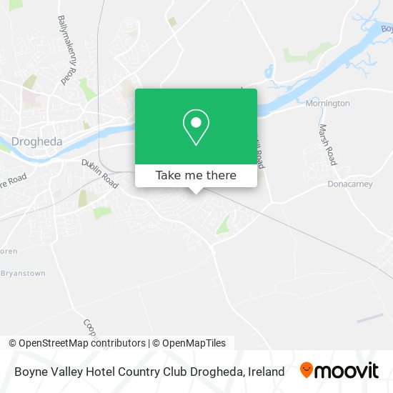Boyne Valley Hotel Country Club Drogheda map