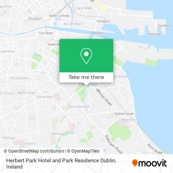 Herbert Park Hotel and Park Residence Dublin plan
